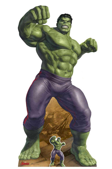 Recortable de cartón oficial del increíble hulk marvel legends