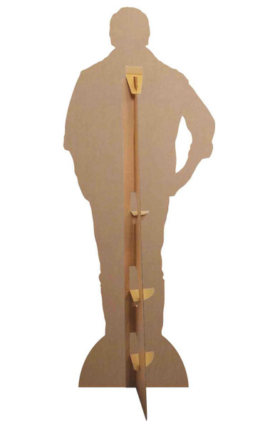 Rear of Patrick Bruel French Singer Casual Style Lifesize Cardboard Cutout