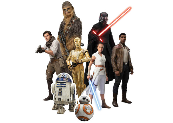 Star Wars : Rise of Skywalker Lot de 8 découpes en carton officielles