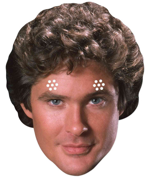 David Hasselhoff Knightrider Official Single 2D Card Party Face Mask