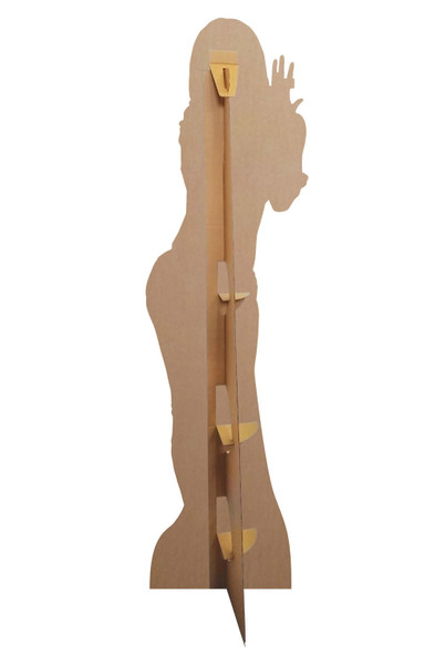 Rear of Sasha Banks Black Boots WWE Lifesize Cardboard Cutout 