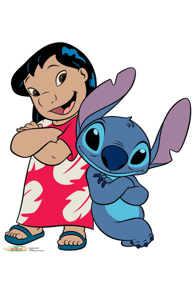 Lilo en Stitch officiële kartonnen uitsnede / stand-up