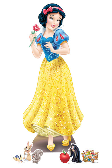 Pack de décoration Disney à découpes en carton Blanche Neige - comprend 6 mini découpes