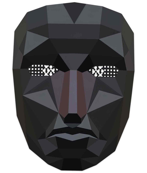 Squid Boss 2D Card Face Mask Front Man Polygon Inspired by Squid Game Squid Boss 2D Card Face Mask Front Man Polygon Inspired by Squid Game