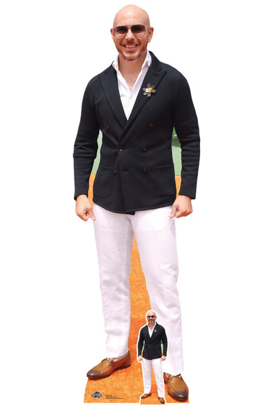 Pitbull Rapper Lifesize and Mini Cardboard Cutout / Standee / Standup Pitbull Rapper Lifesize and Mini Cardboard Cutout / Standee / Standup