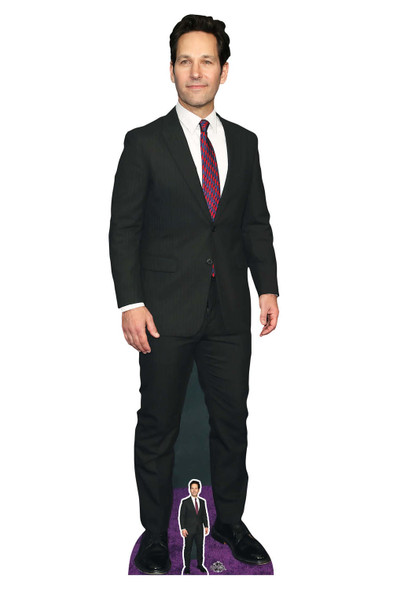 Paul Rudd Actor Traje Negro Recorte De Cartón De Tamaño Natural / Standee