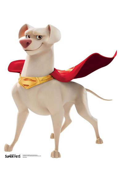 Krypto der Hund aus DC League of Super-Pets, offizieller Pappausschnitt / Standee 