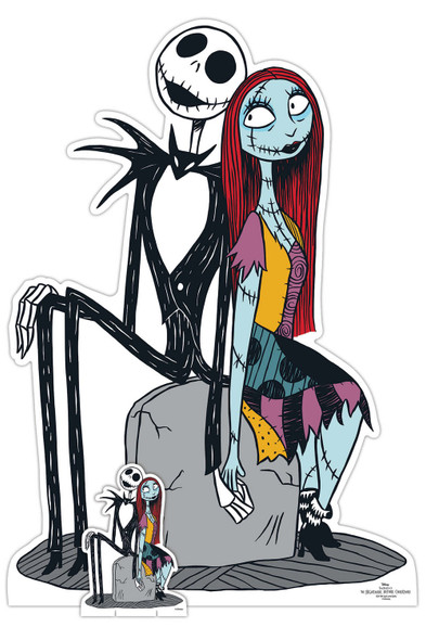 Jack und Sally The Nightmare Before Christmas Pappausschnitt / Standee