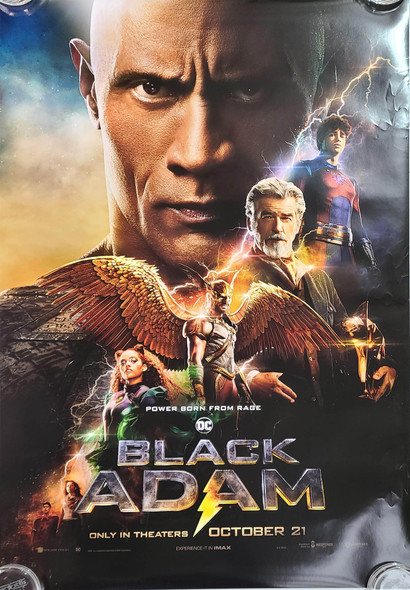 Black Adam Original Movie Poster - Actual Poster Image