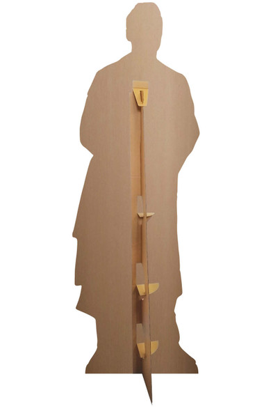 Rear of Pedro Pascal Black Coat Lifesize Cardboard Cutout