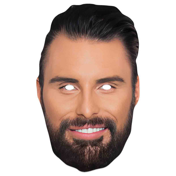 Rylan Clark beroemdheidsmasker met 2D-kaart