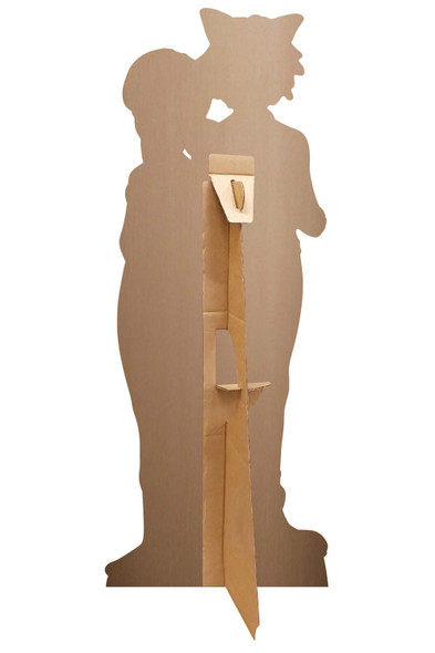 Rear of Lady Bug and Cat Noir from Miraculous Mini Cardboard Cutout