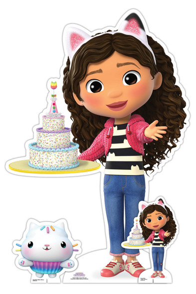 Gabby with Cake from Gabby's Dollhouse Official Cardboard Cutout / Standee 