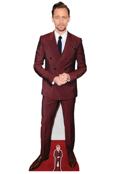 Tom Hiddleston Red Suit Celebrity Cardboard Cutout / Standee