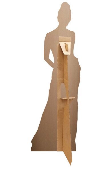 Rear of Deepika Padukone Black Dress Mini Cardboard Cutout / Standee