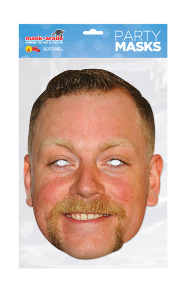 Masque facial de fête de carte de célébrité Rufus Hound