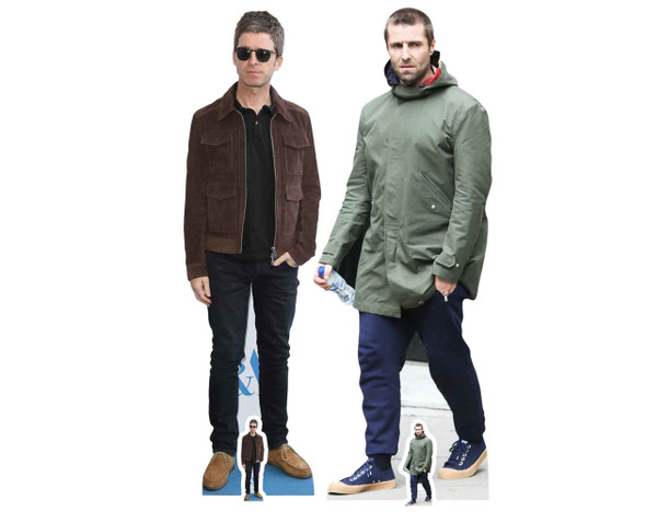 Gallagher Brothers Noel and Liam Lifesize Cardboard Cutouts Twin Pack