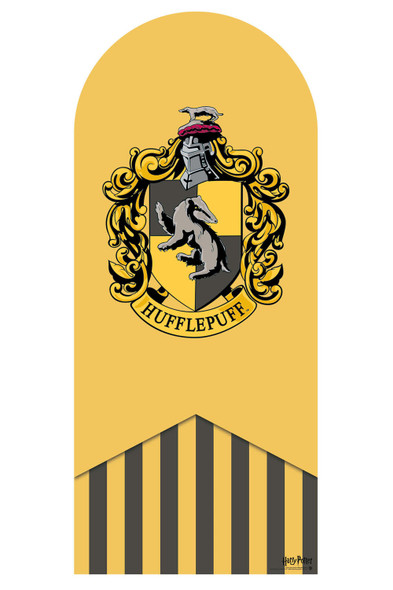 Hufflepuff Emblem Cardboard Backdrop Official Harry Potter Standee