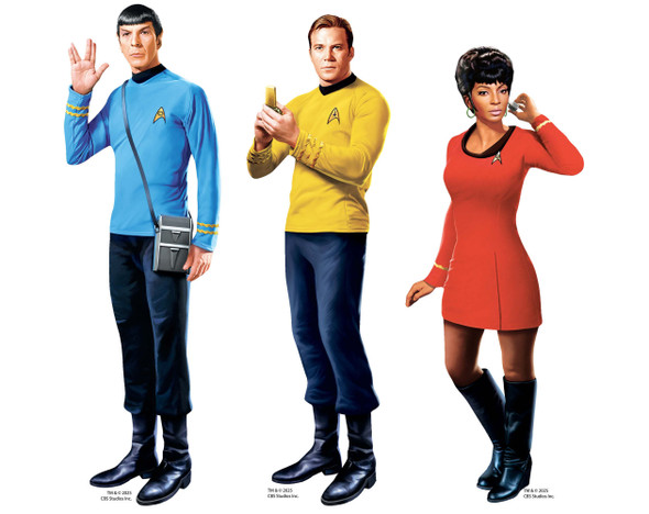 Star Trek: The Original Series Shelf Top Cardboard Cutouts Pack of 3