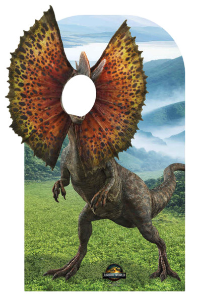 Dilophosaurus Cardboard Stand -in Jurassic World Rebirth Standee