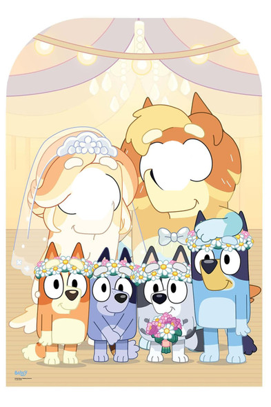 Uncle Rad and Frisky Wedding Cardboard Stand-In Official Bluey Standee