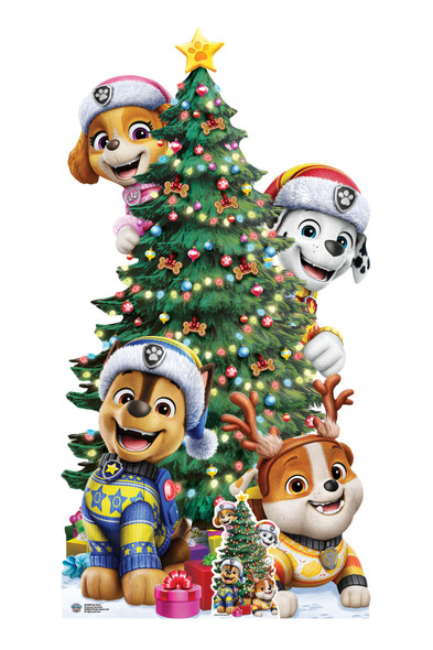Paw Patrol Christmas Tree Stack Cardboard Cutout Official Standup