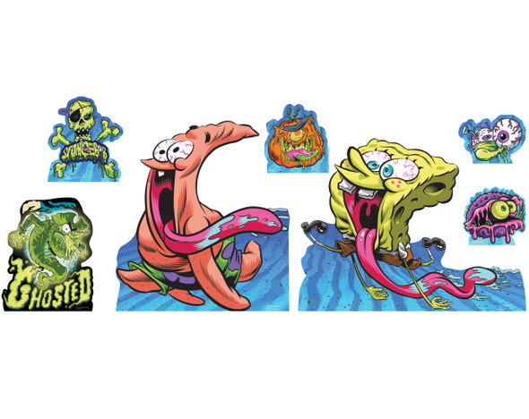 SpongeBob SquarePants Halloween Cardboard Cutouts Multi Set of 7