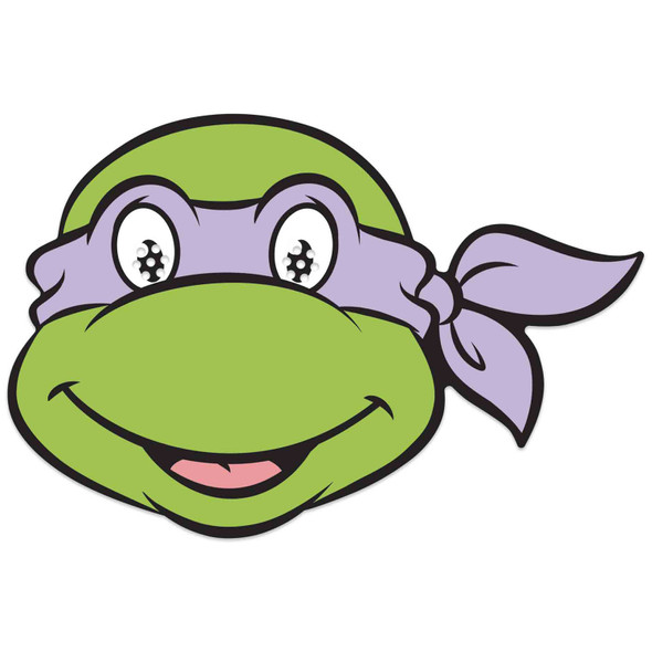 Donatello Teenage Mutant Ninja Turtles Single 2D Card Party Face Mask