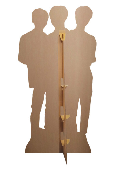 Rear of Woojin, Changbin and Lee Know from Stray Kids Cardboard Cutout