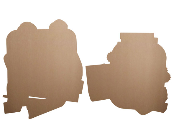 Rear of Del Boy, Rodney and Trigger Only Fools and Horses Wall Decoration Pack of 2