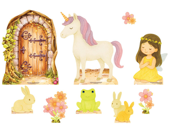 Fairy and Fairy Door Cardboard Cutout Multi Pack Bundle