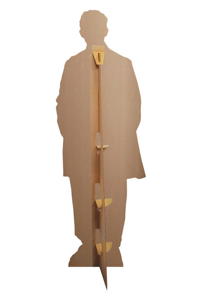 Rear of Jonathan Bailey Grey Coat Lifesize Cardboard Cutout / Standee