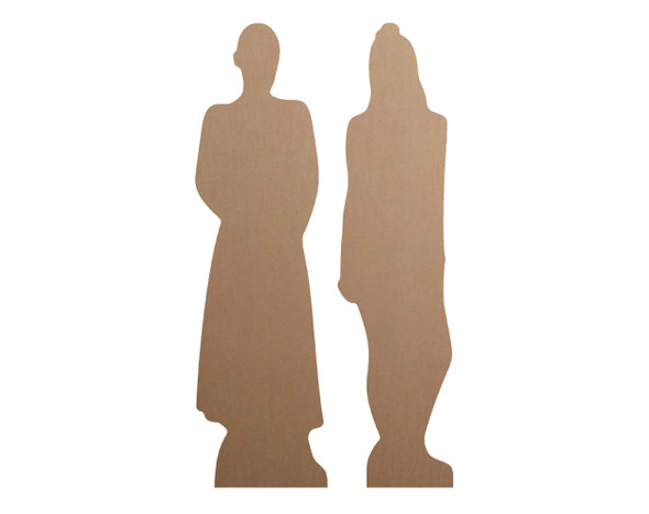 Rear of Jennie and Rose K-Pop Shelf Top Cardboard Cutouts Pack of 2