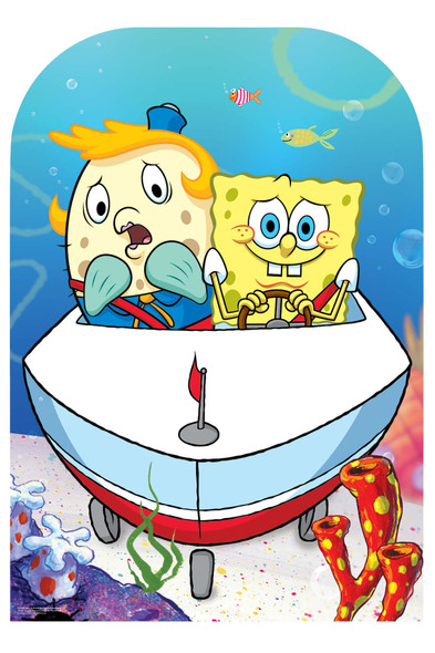 SpongeBob and Mrs Puff Cardboard Backdrop Official Standee
