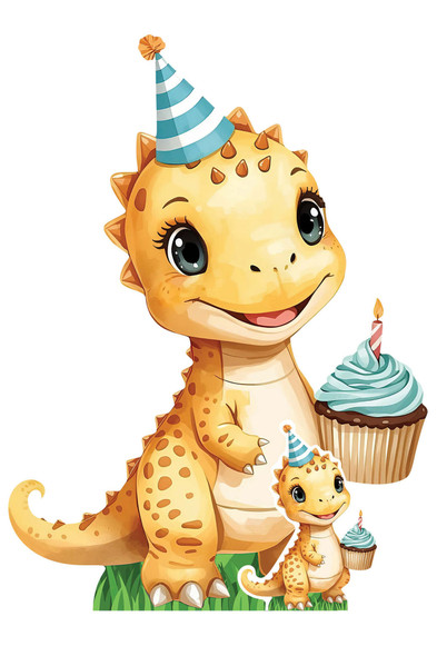 Baby Tyrannosaurus Cartoon Cardboard Cutout / Standee / Standup