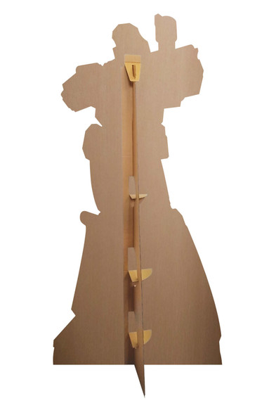 Rear of Megatron from Transformers Cardboard Cutout Animation Style 