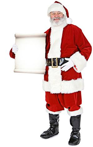 Santa with Small Sign (Christmas) - Lifesize Cardboard Cutout / Standee