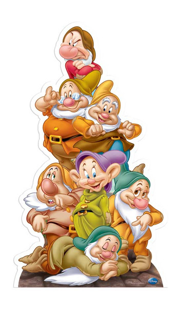 Seven Dwarfs Disney Cutout