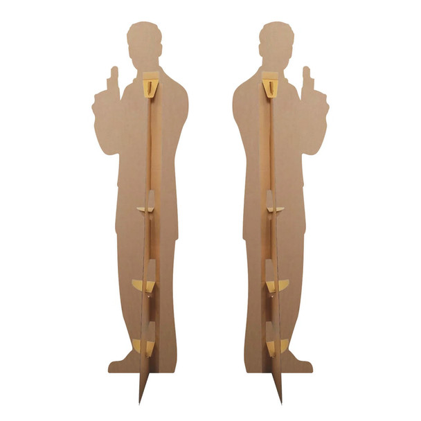 Rear of Secret Agent Male Double Pack (James Bond Style) - Lifesize Cardboard Cutout / Standee