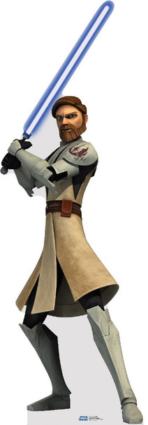 Obi Wan Kenobi  (Star Wars Clone Wars) - Lifesize Cardboard Cutout / Standee