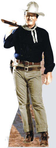John Wayne - Rifle on Shoulder - Lifesize Cardboard Cutout / Standee