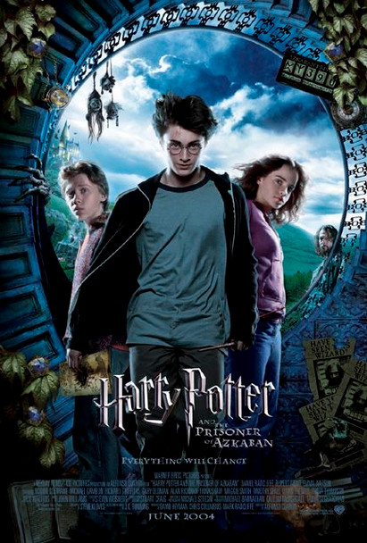 HARRY POTTER AND THE PRISONER OF AZKABAN (DS INTL STYLE A UV COATED) (2004) ORIGINAL CINEMA POSTER