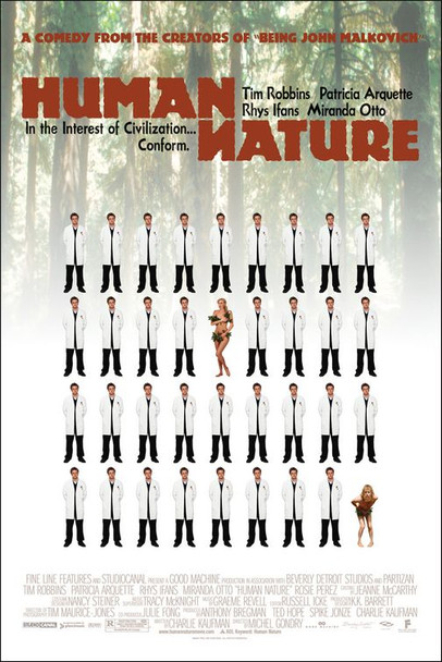 HUMAN NATURE (2001) ORIGINAL CINEMA POSTER