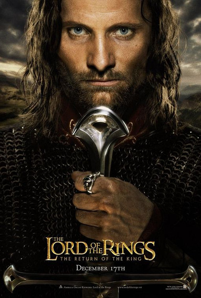 El señor de los anillos: el regreso del rey (ds adv estilo a) (2003) cartel de cine original
