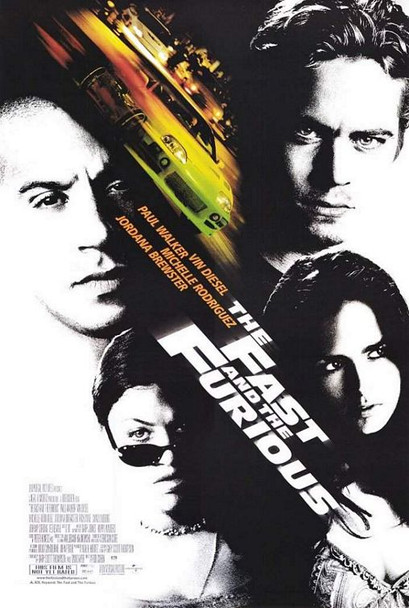 THE FAST AND THE FURIOUS (SINGLE SIDED) (2001) ORIGINAL CINEMA POSTER