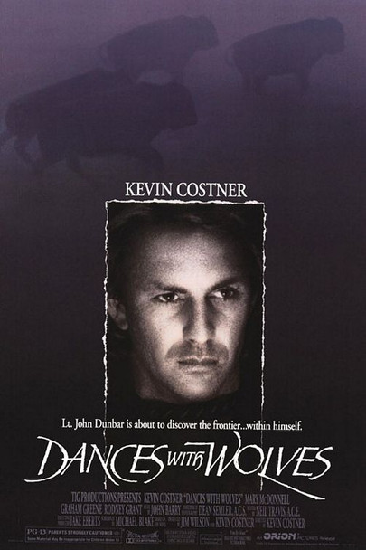 DANCES WITH WOLVES (DOUBLE SIDED Regular) (1990) ORIGINAL CINEMA POSTER