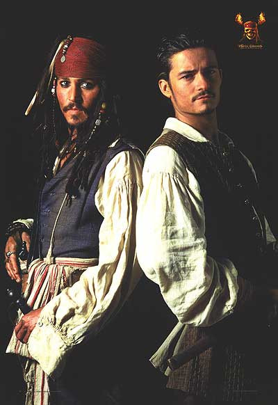 PIRATES OF THE CARRIBEAN: DEAD MAN'S CHEST (Depp & Bloom Reprint) (2006) REPRINT CINEMA POSTER