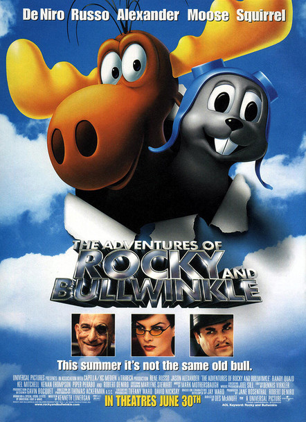 THE ADVENTURES OF ROCKY & BULLWINKLE (Advance) (2000) ORIGINAL CINEMA POSTER