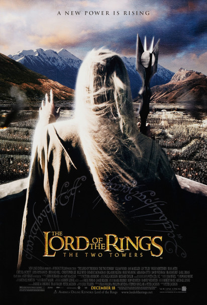 THE LORD OF THE RINGS: THE TWO TOWERS (DOUBLE SIDED Regular Style C) (2002) ORIGINAL CINEMA POSTER