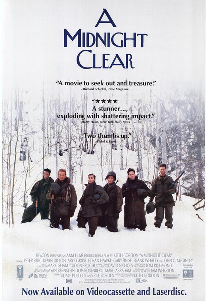 A MIDNIGHT CLEAR (SINGLE SIDED Video) (1992) ORIGINAL CINEMA POSTER